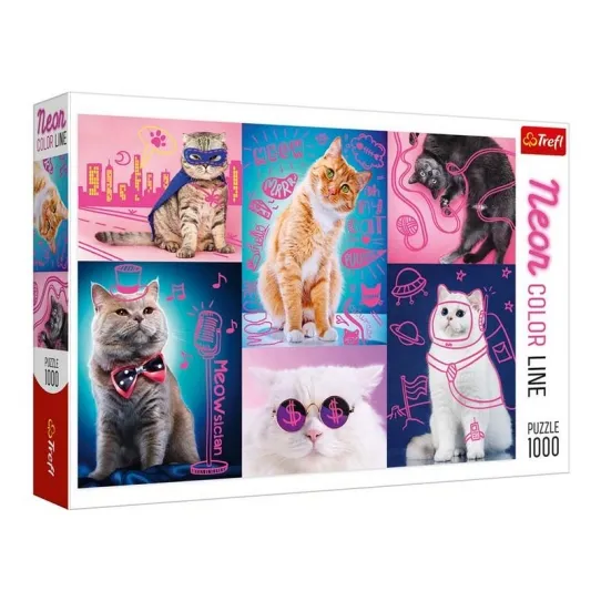Culori neon Super cats 1000el. art. 10581
