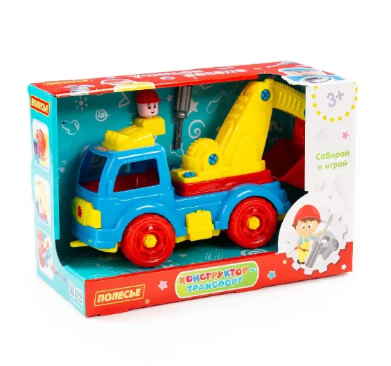 Camion excavator – constructor (34 piese) (cutie) 84835