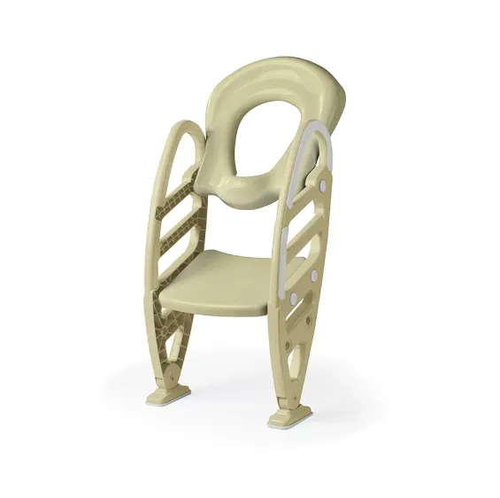 Reductor WC cu scară antiderapantă și înălțime reglabilă pentru copii, verde, Dolu (07242)