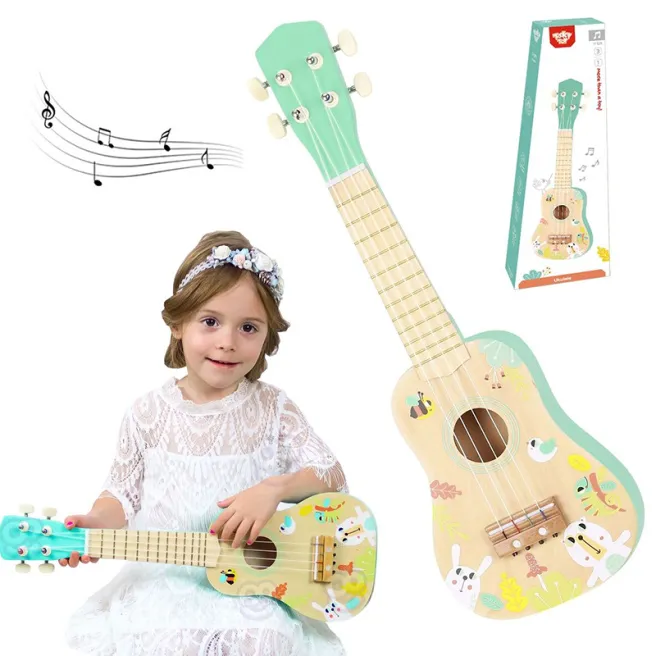 Chitară din lemn Tooky Toy, cod 57351 Chitară din lemn Tooky Toy, cod 57351