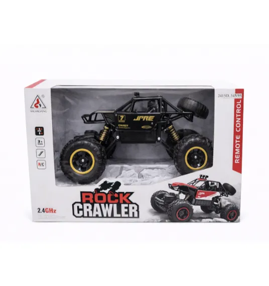 Mașină Rock Crawler 1:16 cu telecomanda, metalică, neagră, cod 2414D