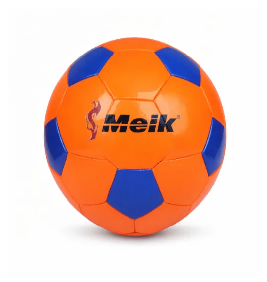 Minge de fotbal Size 2 TPU, albastru-portocaliu, cod 2189D