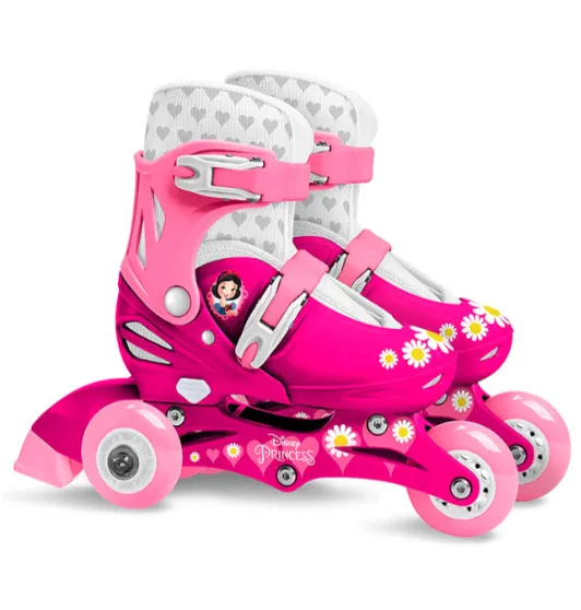 STM Role cu 3 roţi, 2 în 1, mărimea 27-30, Disney Princess, cod 44127