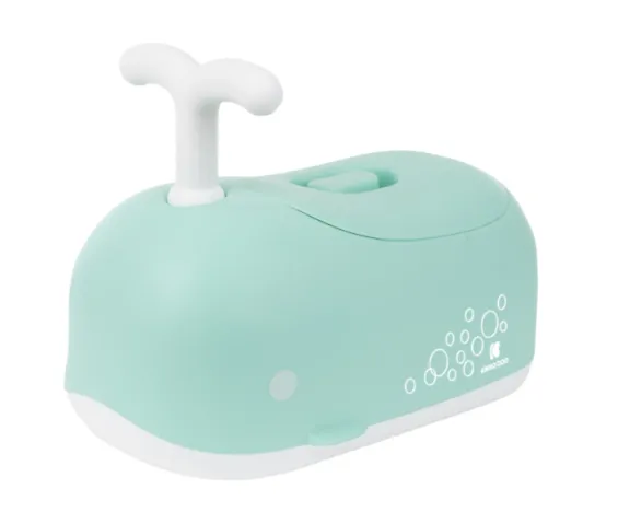 Oliță pentru copii KikkaBoo Whale Green, 12 luni +