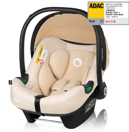 Scoica auto 0-13kg I-Size Lionelo Astrid Beige Sand