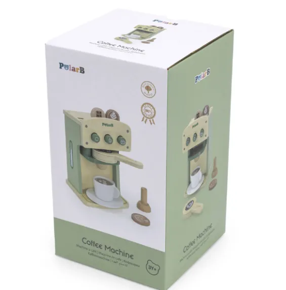 Set de joaca din lemn „Mașină de cafea cu accesorii.” Set de joaca din lemn „Mașină de cafea cu accesorii.”