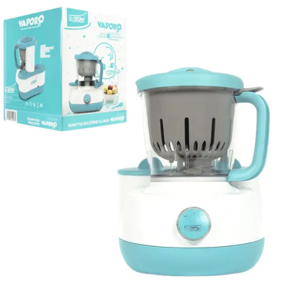 Robot de bucatarie si aparat de gatit cu abur, volum 1.1 L