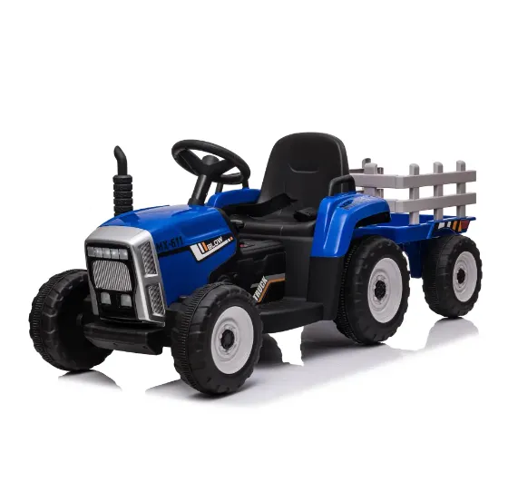 Tractor pe acumulator cu remorca