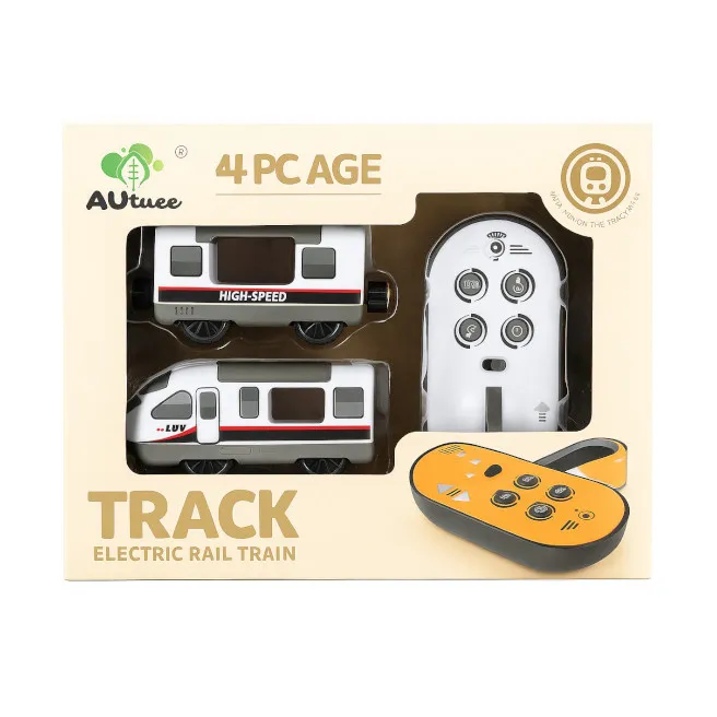 Tren electric cu telecomanda, alb, cod 922095