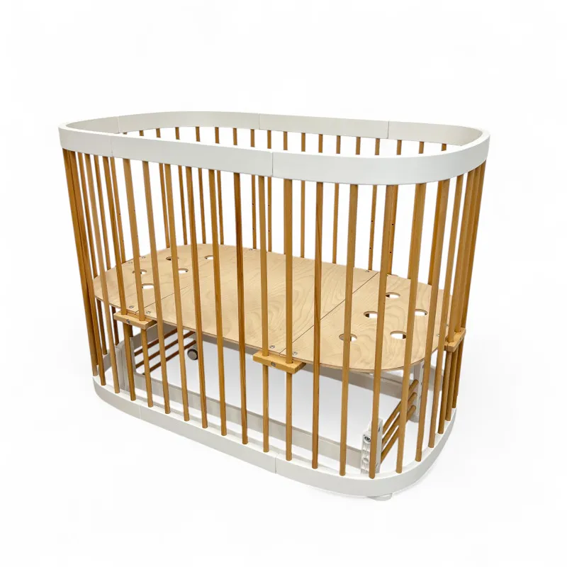 Pătuţ Eucalyptus Napoli Plus Universal (DS-N141) Alb+Natural