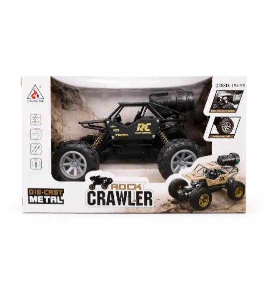 Mașină Rock Crawler 1:18, cu telecomanda, cu abur, neagră, cod 2388D