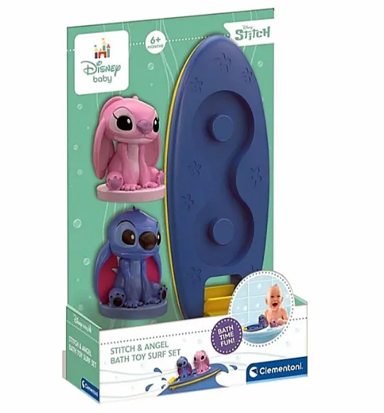 Clementoni Set pentru baie STITCH + ANGEL (17627)