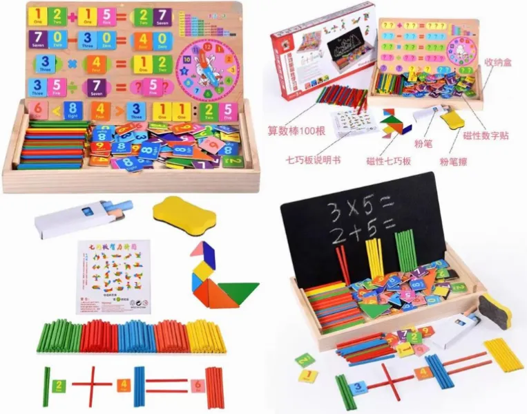  Set educativ pentru calcule pentru copii, in cutie, 902-42T