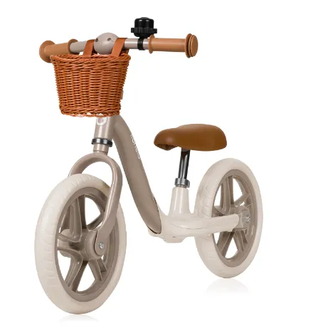 Bicicleta fara pedale Lionelo Alex Plus Beige Sand