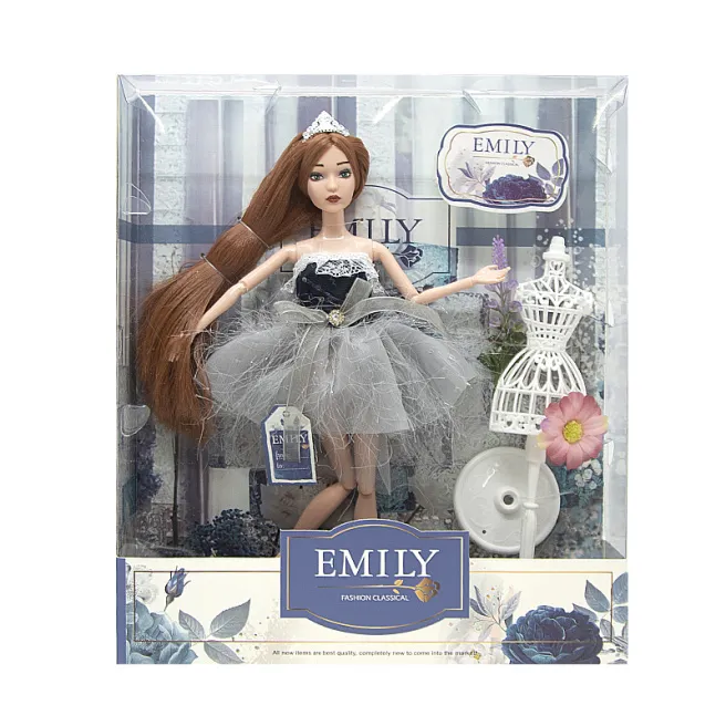 Papusa Emily 30 cm, cu cuier model, cod 672005