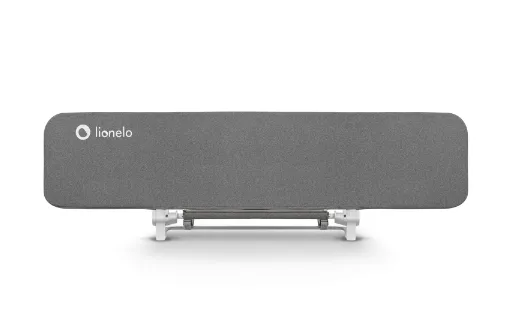 Barieră de protecție pentru pat Lionelo Lora XL Grey Stone, 150 cm