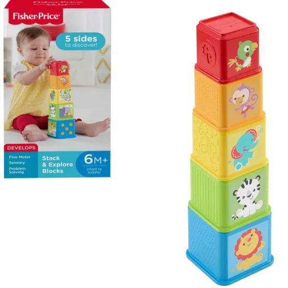 Fisher-Price Piramida „Cuburi cu animale”