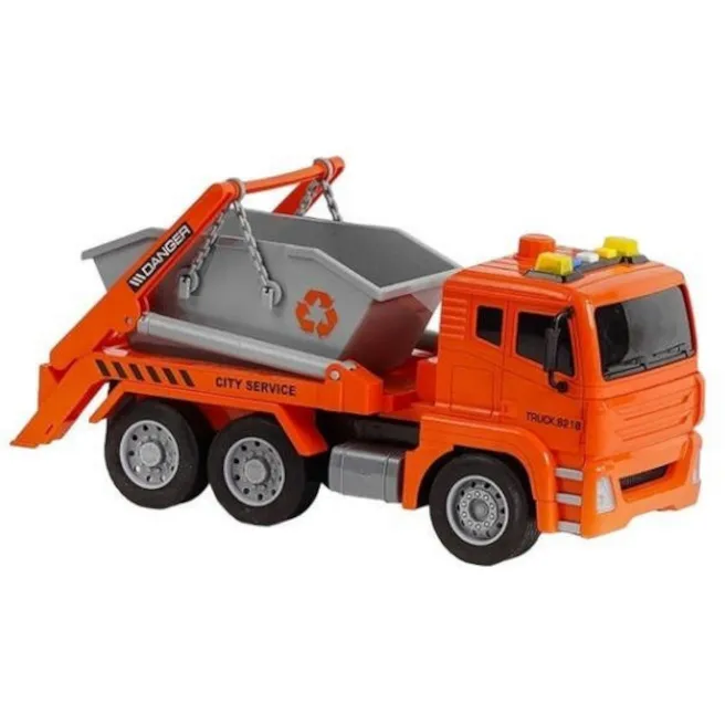 Camion cu fricțiune 1:12 (cu lumină, sunet), cod 1761D Camion cu fricțiune 1:12 (cu lumină, sunet), cod 1761D