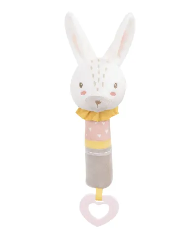 Jucărie zornăitoare Kikkaboo with teether Rabbits in Love