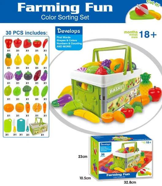 Coș cu legume și fructe prins cu velcro H06-2