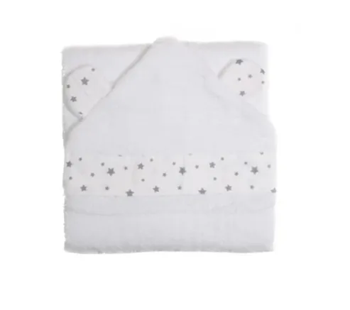 Prosop de baie PernaMea Stele Gri, 112x65 cm