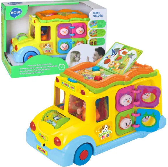 Busyboard „Autobuzul școlar” cu sunet si lumina