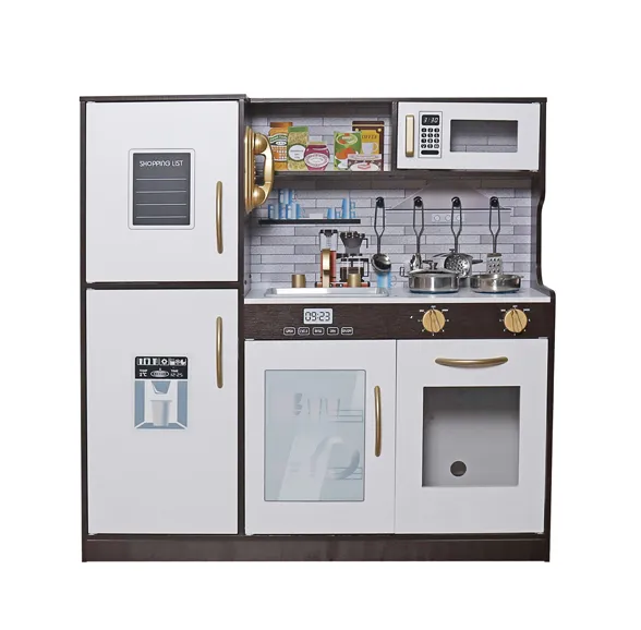 Bucatarie din lemn cu accesorii si functii, 80*23,7*80 cm, alba W10C529E