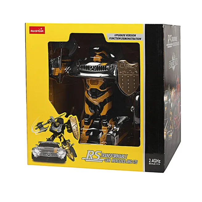 RS Mașină-transformer RASTAR 1:14 Mercedes, galben, cod 50629