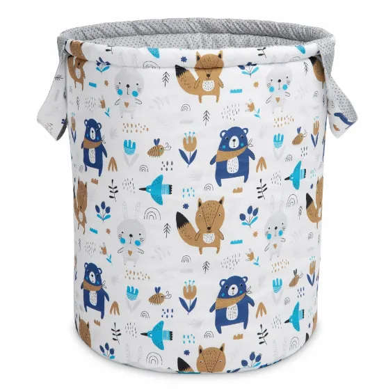 Coș pentru jucării Sensillo Wild Animals Grey