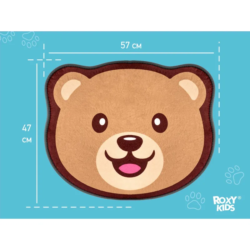 Covor de plus cu efect de memorie Roxy Kids „Teddy” 50×60 cm (RBMT-001)