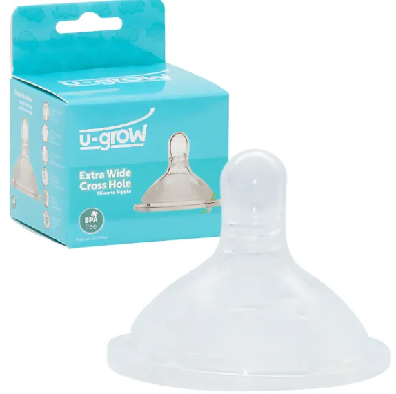 Tetina cu orificiu in cruce și gât Extra-Larg XL, de la 6 luni