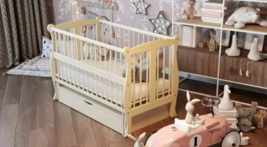 Patuc Dubok Grazia Ivory pe balansoar cu sertar