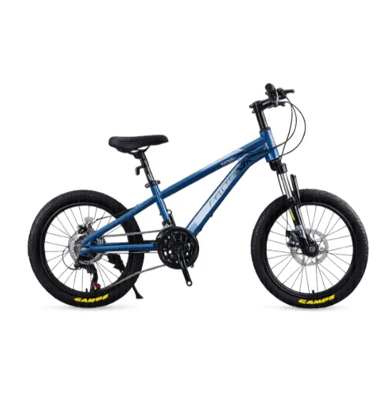 Bicicletă pentru copii cu două roți, 22 inch, albastru-negru, cod 2349D