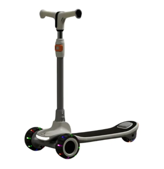 Trotinetă pentru copii cu 3 roți luminoase, platformă cu muzică și lumini, iluminare spate, negru, RTM Scooter (73166)