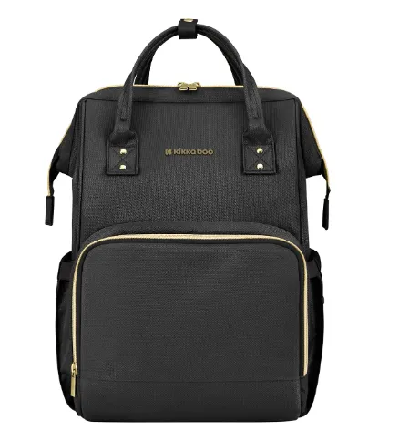 Geanta pentru mame KikkaBoo Siena Black and Gold
