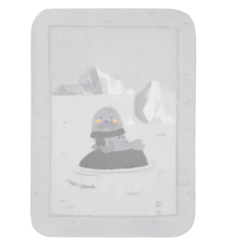 Păturică Kikkaboo Seally Me Grey 80x110 cm
