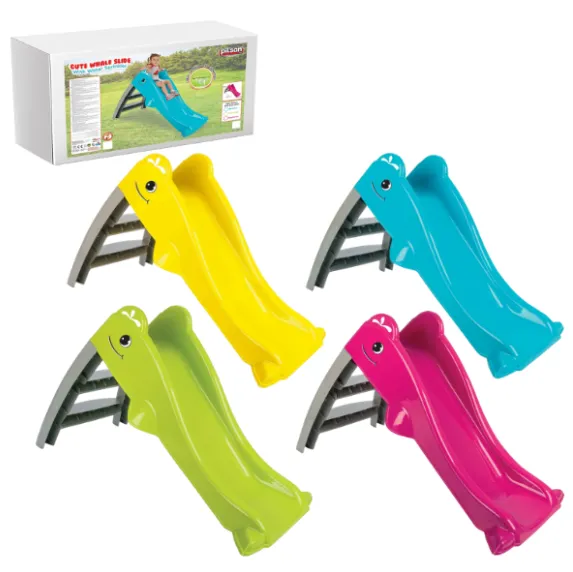 Tobogan „Balenă drăguță” cu stropitoare de apă, în as.