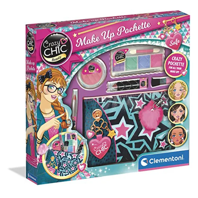 Trusă pentru machiaj Make Up Crazy Chic Clementoni (18697)