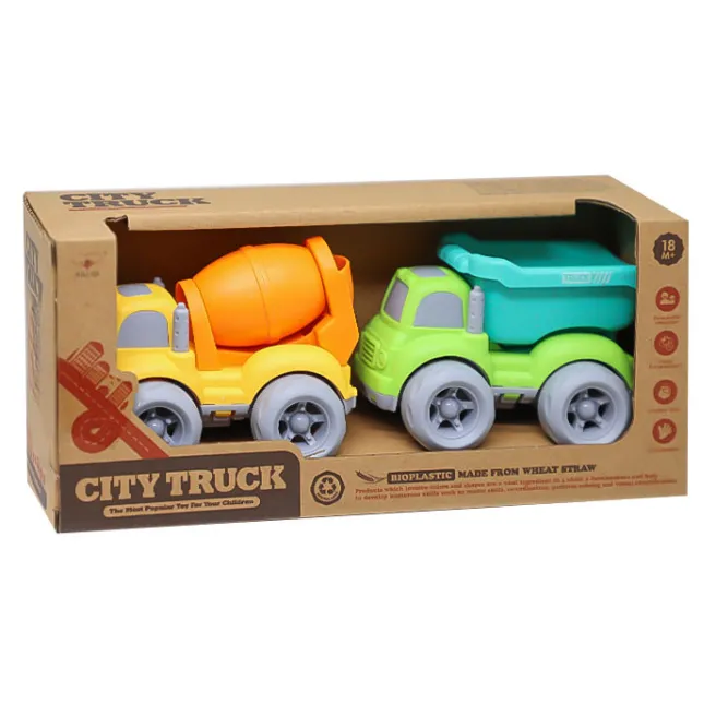 Autobetonieră și autobasculantă din bio-plastic, cod 852021