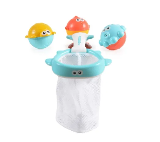 Jucărie pentru baie Moni Basket, 4 buc.