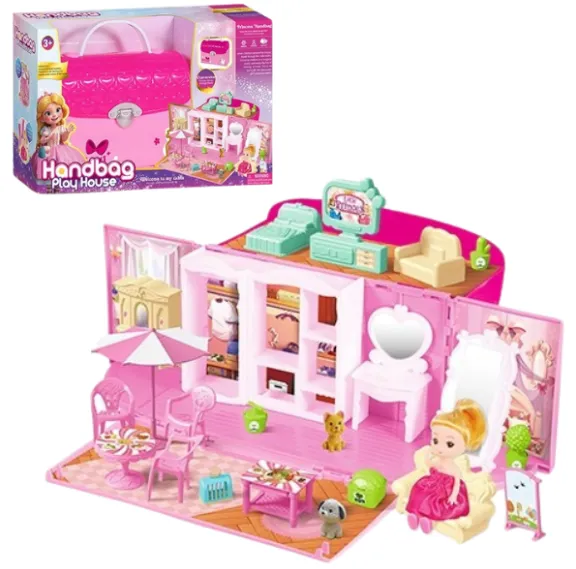 Set de joacă „Casă de păpuși” + accesorii, seria Play House Handbag