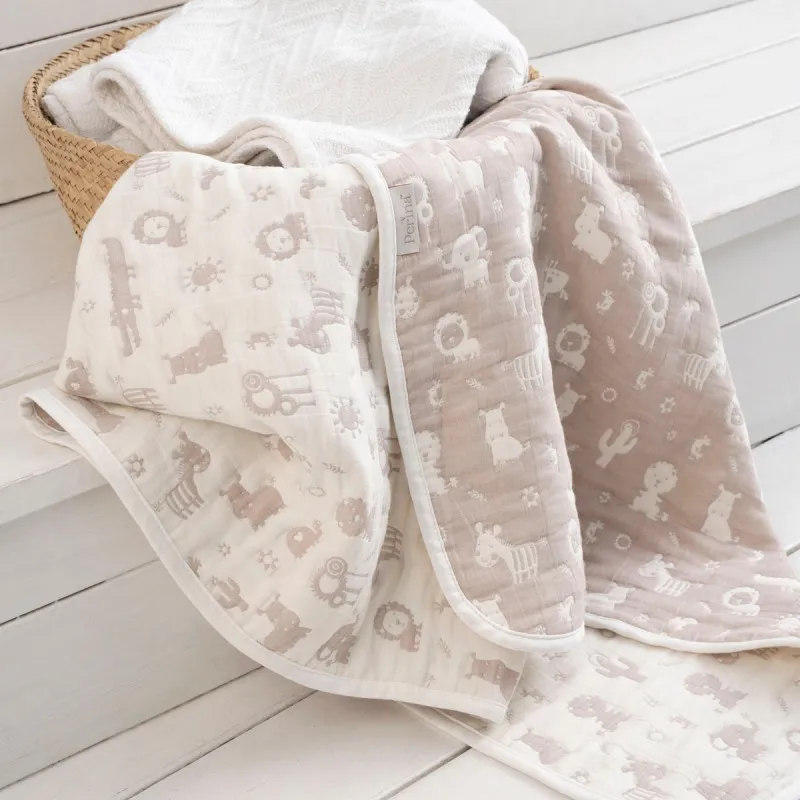 Cuvertură pentru bebeluși Animăluțe (PL-01.4) Bej