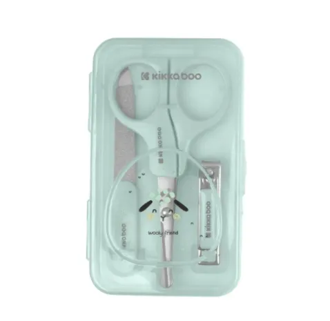 Set de manichiură Kikkaboo Sleepy Sheep Mint, 3 piese