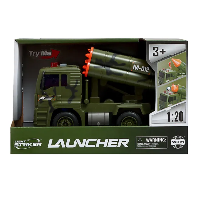 WY Camion 1:20 „Missile Launcher Truck” (lumină, sunet), verde, cod 57910