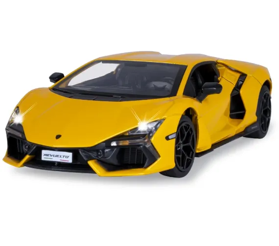 1:24 Lamborghini Revuelto galben cu sunete (se deschid usile)