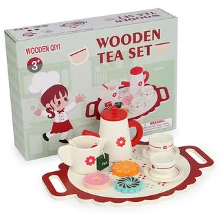 Set ceai din lemn 006256 