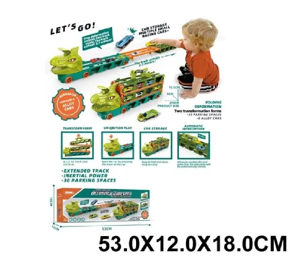 Trailer catapulta in set cu masinute