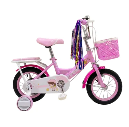 Bicicletă pentru copii 16′, cu roți ajutătoare (XNR-16 roz)