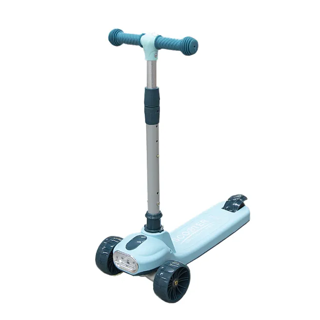 Trotinetă pentru copii F064, albastră deschis