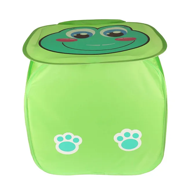 Cos pentru jucarii broscuta, 45x45cm, cod 192001